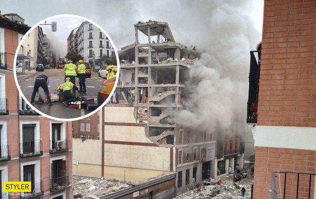 Сильный взрыв в Мадриде: жуткие фото и видео трагедии