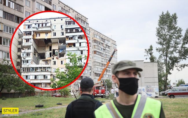 Киев дом взрыв