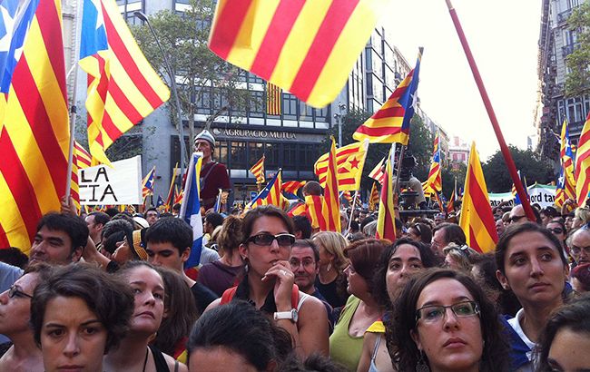 В Барселоне протестовали против суда над каталонскими лидерами