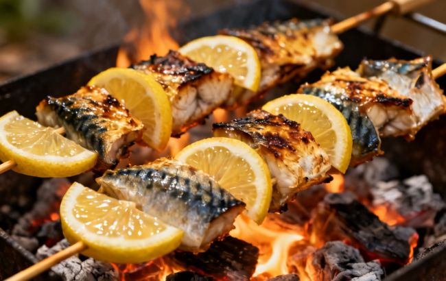 Легкость и аромат дымка: шашлык из скумбрии, который покорит всех с первого куска