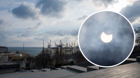 Уже началось: украинцы наблюдают солнечное затмение (фото)