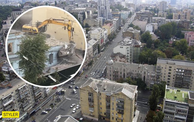У Києві під ківш пустили 150-літню будівлю: сумне відео