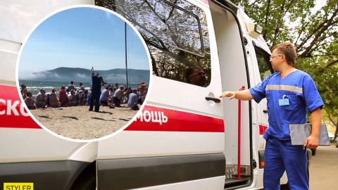 В России на праздновании дня ВМФ женщину подстрелили из ракетницы (видео)