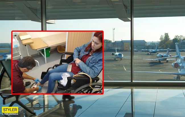 У київському аеропорту на дитину впала шафа: подробиці інциденту (фото, відео)