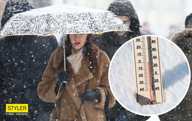 В Украину движется первый снег: названа дата