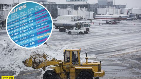 Украинские аэропорты отменяют рейсы из-за непогоды