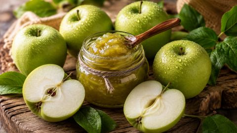Это не дорогая экзотика: рецепт яблочного джема со вкусом киви с маленькой хитростью