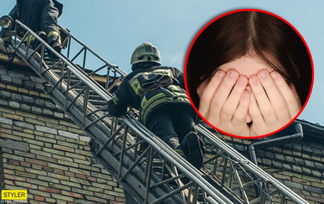 Ребенок кричал от ужаса: в Киеве обнаружили девочку на крыше ангара