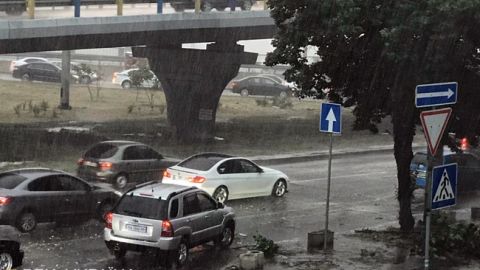 На Киев обрушился ураган