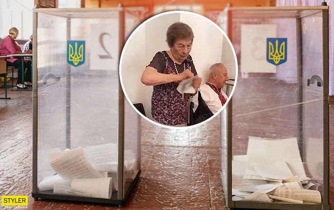 Съела бюллетень, поскандалила и уснула: во Львове старушка шокировала избирательный участок