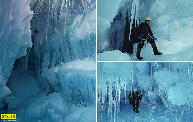 Украинские полярники обнаружили утерянную пещеру: в ней три этажа, озеро и река