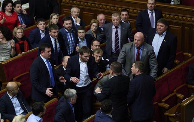 В Раде произошла потасовка