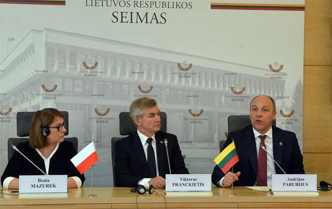 Исторические аспекты не должны вносить недоразумения между Украиной, Литвой и Польшей, - Парубий