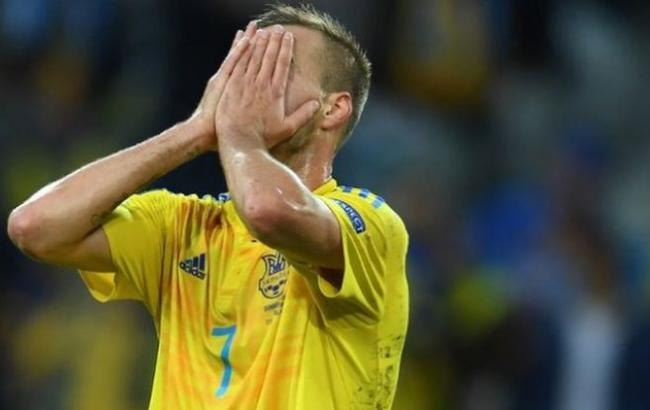 "Мне стыдно": Ярмоленко удручен проигрышем сборной Украины