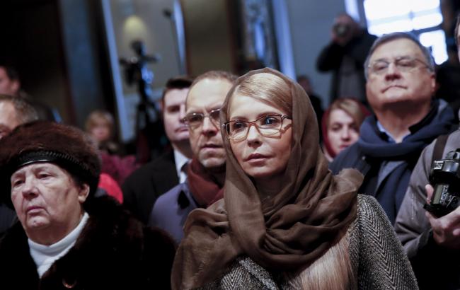 Тимошенко взяла участь у різдвяній літургії в Софії Київській
