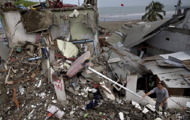 Землетрус в Еквадорі: кількість загиблих зросла до 654 осіб