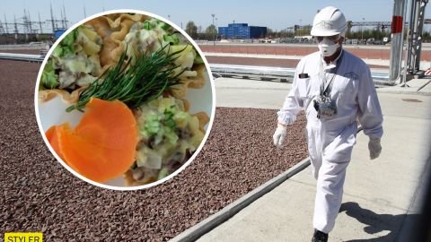 З'явилися фото страв з їдальні Чорнобиля: голубці і мініатюрні печеньки