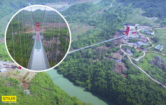 Самый длинный стеклянный мост в мире: появились фото и видео уникальной постройки