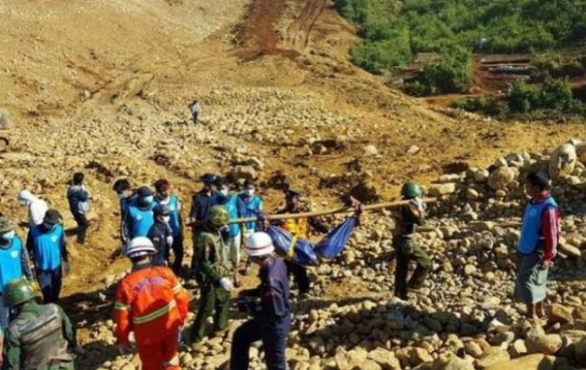 Число жертв оползня в Мьянме выросло до 90 человек