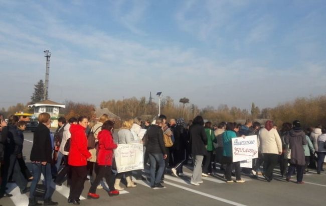 У Житомирській області перекривали трасу на Польщу