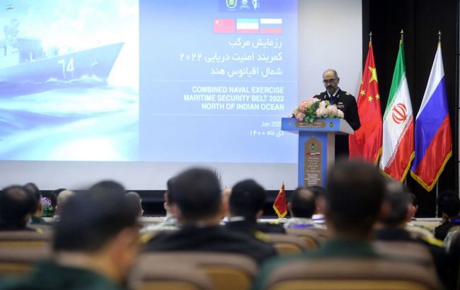 Росія, Китай та Іран проведуть треті спільні військові навчання в Індійському океані