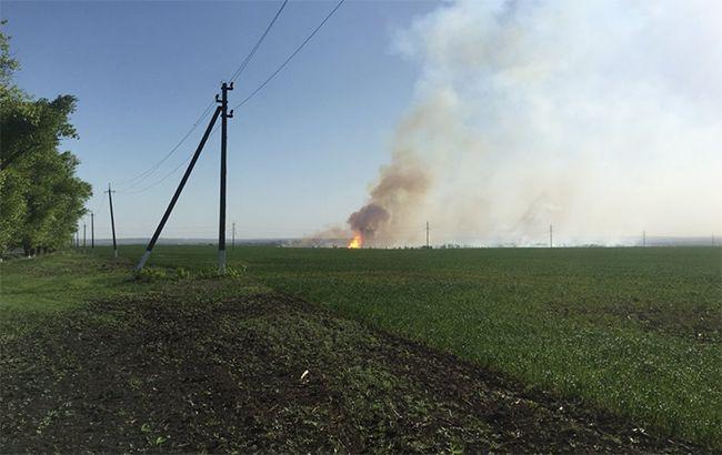 Пожар в Балаклее: наблюдается тление четырех отдельных очагов