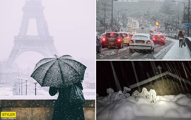 Смертельный снегопад во Франции: шокирующие фото и видео