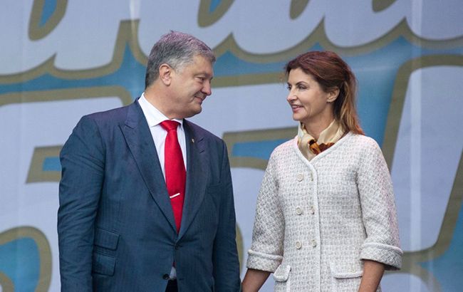 Єдина: Порошенко зворушливо привітав дружину і подякував за неї Богу