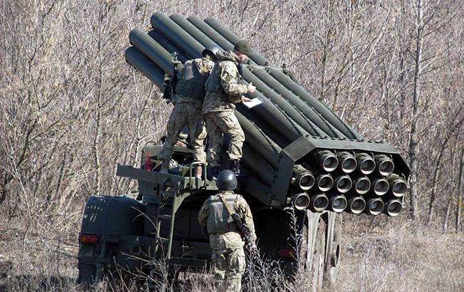 В зоні ООС пройшли навчання з РСЗВ "Ураган"