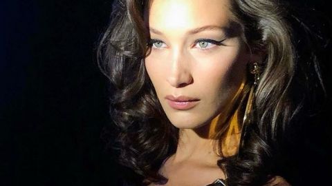 В блискітках і пір'ї: Белла Хадід підкреслила спокусливі форми вечірньою сукнею від Michael Kors