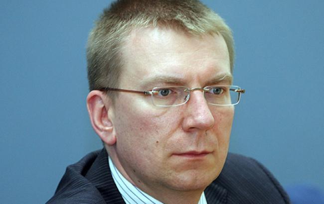 В Украину сегодня с рабочим визитом прибудет глава МИДа Латвии