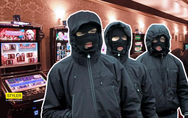 "Громили меблі і забирали гроші": у Києві невідомі з автоматами трощили гральні заклади