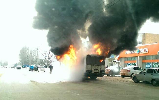 "Врата ада": в Киеве сгорели сразу четыре автобуса