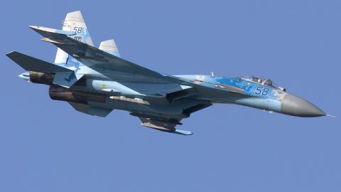 В Минобороны подтвердили крушение истребителя Су-27УБ