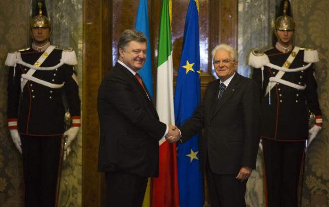 Президент Италии: вопрос Украины не потеряет свою актуальность из-за событий в Сирии