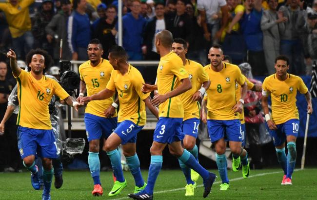 Сборная Бразилии первой вышла на чемпионат мира 2018 года