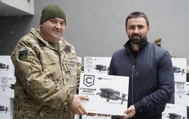 Украинские пограничники получили 50 дронов DJI Mavic 3 в рамках инициативы Ахметова