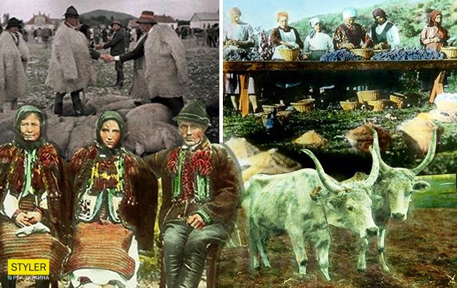 Начало века: в сеть попали уникальные цветные ретро-фото Закарпатья