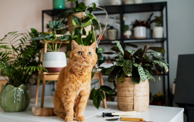 Этот крутой лайфхак поможет защитить комнатные растения от кота