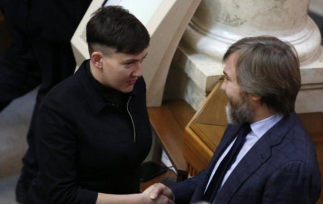 Несподівано: Савченко втішила Новинського після зняття з нього недоторканності