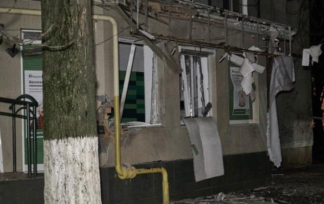 В Одессе ночью неизвестные совершили подрыв возле отделения "Приватбанка"