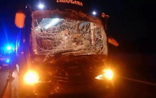 В Іспанії автобус з футболістами зіткнувся з вантажівкою, 10 поранених