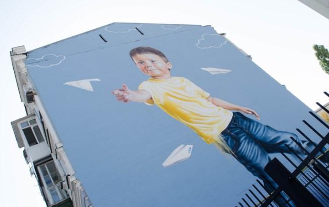 Леся Украинка, лабиринт, птицы или велосипедист: выбираем лучший мурал Киева