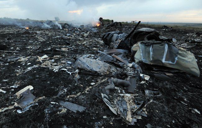 Крушение Boeing 777: первое видео с места происшествия
