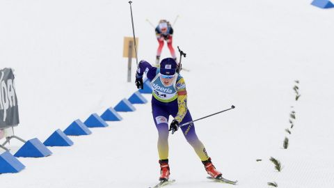 Украинка Абрамова выиграла спринт на этапе Кубка IBU