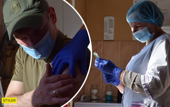 В сети показали, как вакцинируют украинских военных (фото)