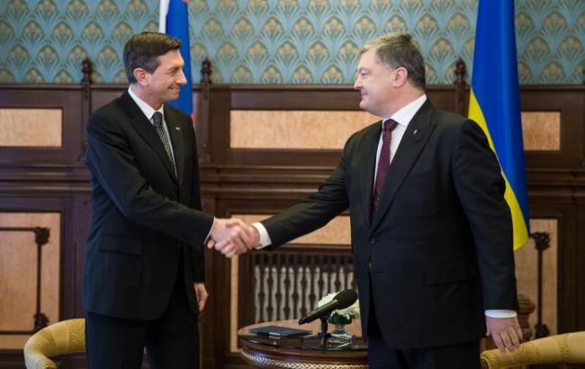 Порошенко и глава Словении договорились усилить сотрудничество между странами