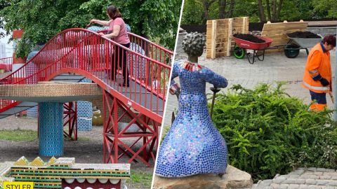 Новые краски и арт-объекты: появились фото Пейзажной аллеи в Киеве после реконструкции