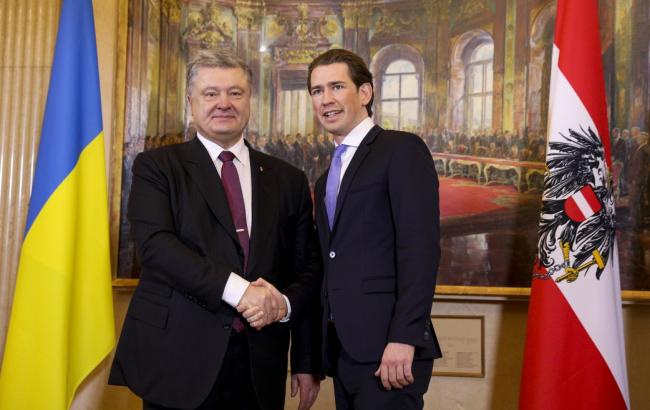 Порошенко та Курц завтра зустрінуться у Києві