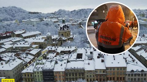 Снежный коллапс во Львове: город продолжает засыпать снегом пятый день (фото)